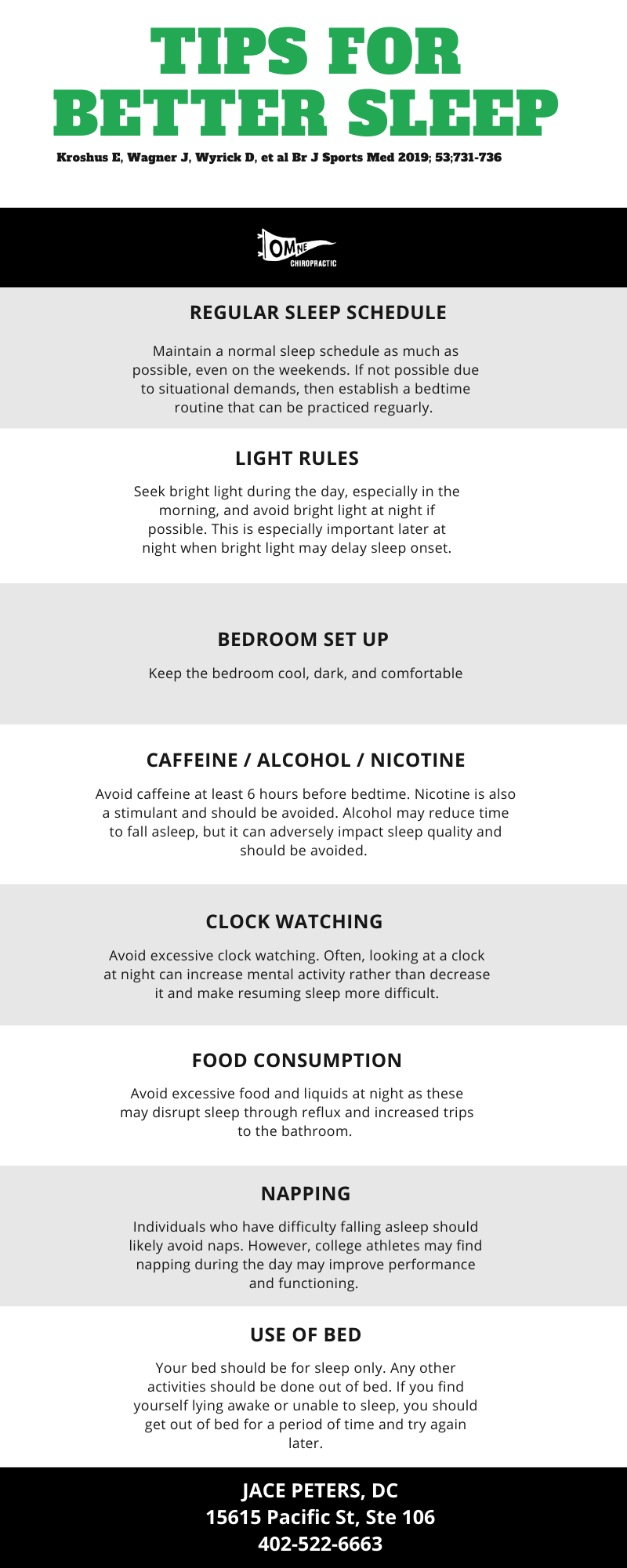 Tips for Better Sleep